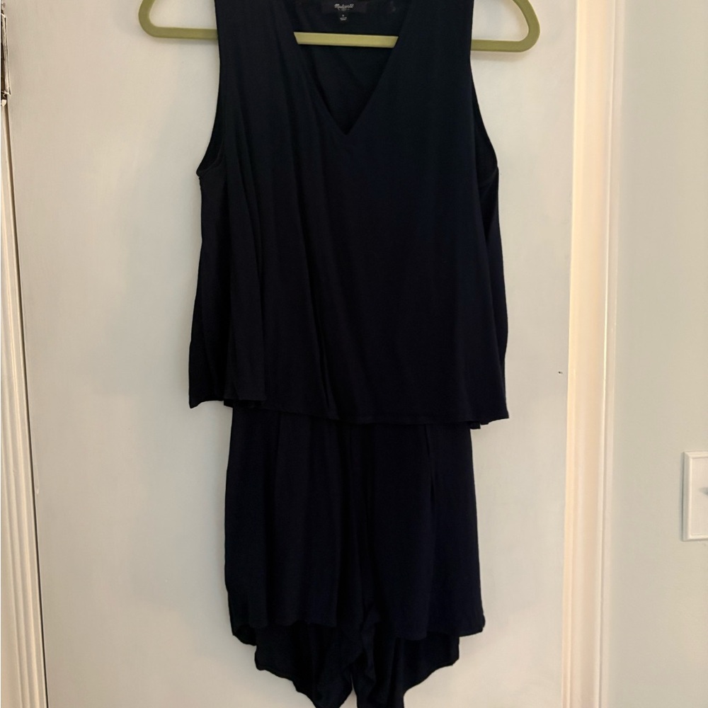 Madewell Black V-Neck Jumpsuit